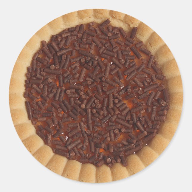 Backkuchen-Cookie Runder Aufkleber (Vorderseite)