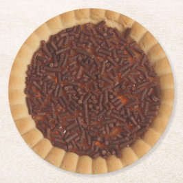 Backkuchen-Cookie Runder Pappuntersetzer