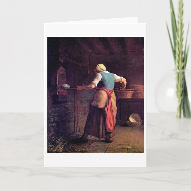 Backkuchen, Jean-Francois Millet Karte (Vorderseite)