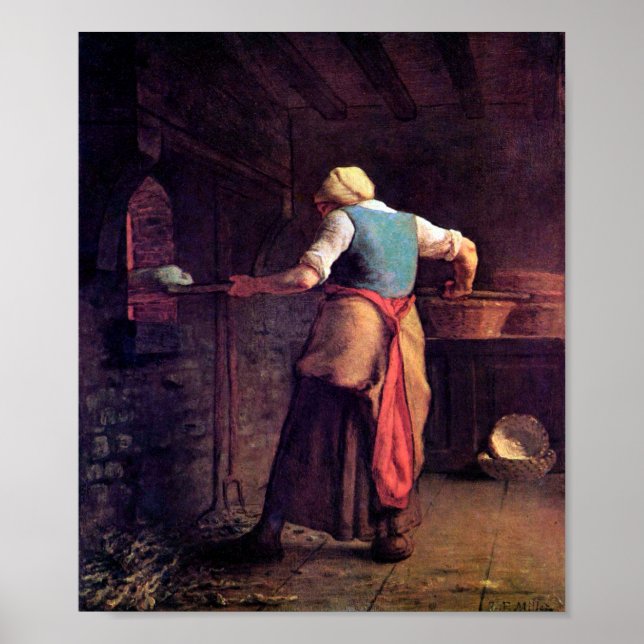 Backkuchen, Jean-Francois Millet Poster (Vorne)