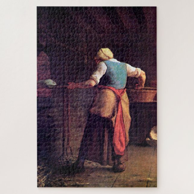 Backkuchen, Jean-Francois Millet Puzzle (Vertikal)