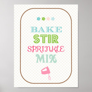 Backküchenplakat Poster