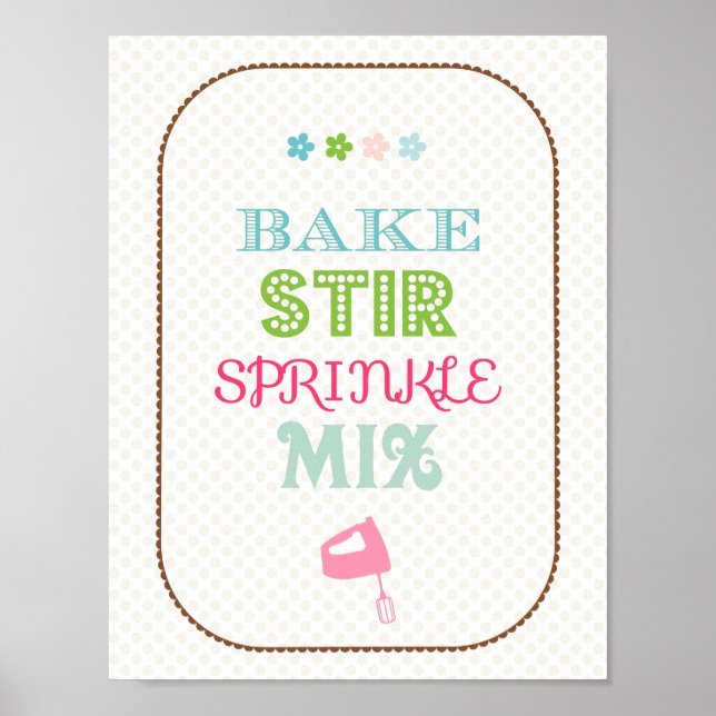 Backküchenplakat Poster (Vorne)