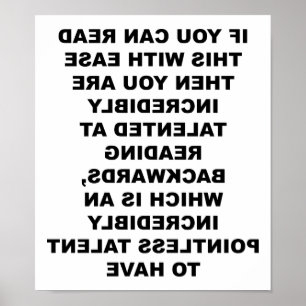 Backkunst Funny Poster