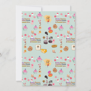 Backliebhaber Geschenk: Ich backe, weil die Leute Einladung