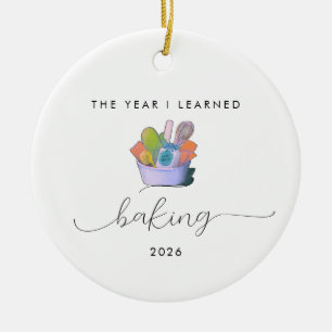 Backliebhaber Hobby-Geschenk Jahr, in dem ich es Keramik Ornament