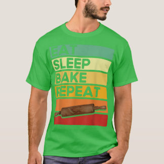 Backliebhaber Kuchen Bäcker essen Schlaf Backen Wi T-Shirt
