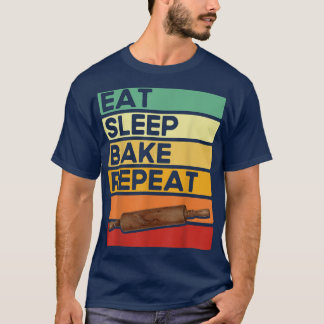 Backliebhaber Kuchen Bäcker essen Schlaf Backen Wi T-Shirt