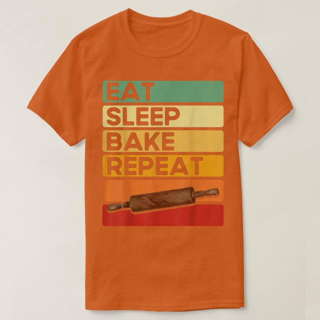 Backliebhaber Kuchen Bäcker essen Schlaf Backen Wi T-Shirt (Design vorne)
