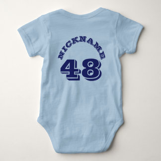 Backlight Blue & Navy Baby | Sports Jersey Baby Strampler