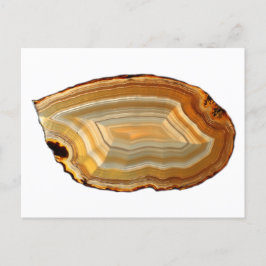 Backlit-Foto des verbannten Agate-Slice Postkarte