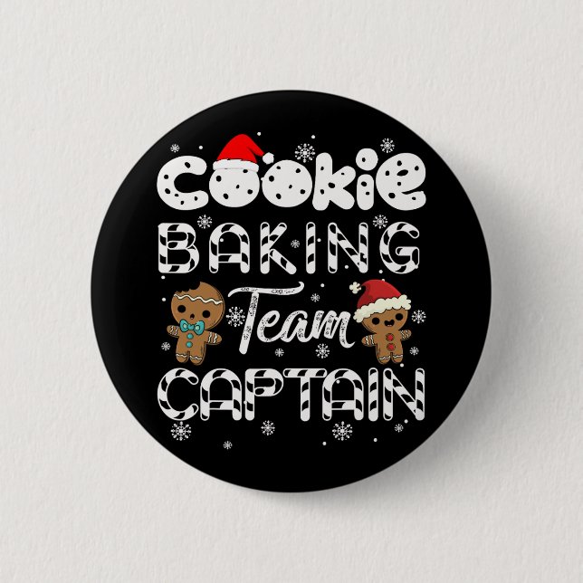 Backmannskapitän gingerbrot Weihnachten Button (Vorderseite)