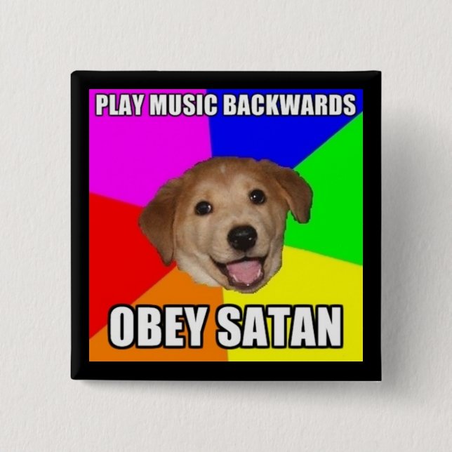 Backmasking Knopf Button (Vorderseite)