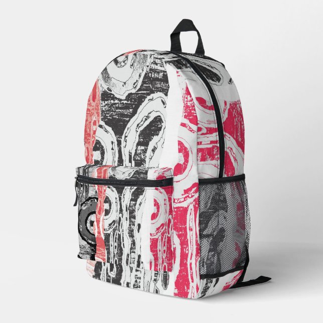 Backpack – Abstract Land Bedruckter Rucksack (Rückseitige Ecke Rechts)