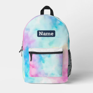 Backpack für individuelle Name Pastel Gefärbte Kra Bedruckter Rucksack