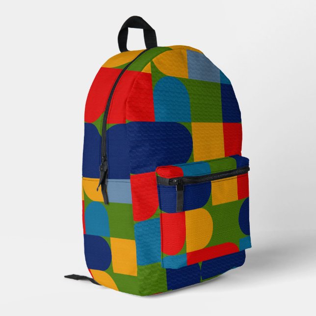 Backpack für zeitgemäßes Design Bedruckter Rucksack (Rückseitige Ecke links)
