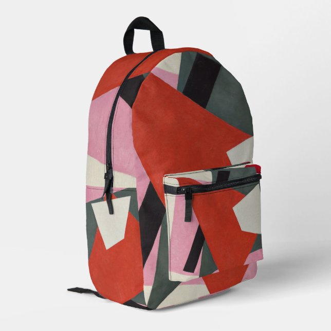 Backpack für zeitgemäßes Design Bedruckter Rucksack (Rückseitige Ecke links)