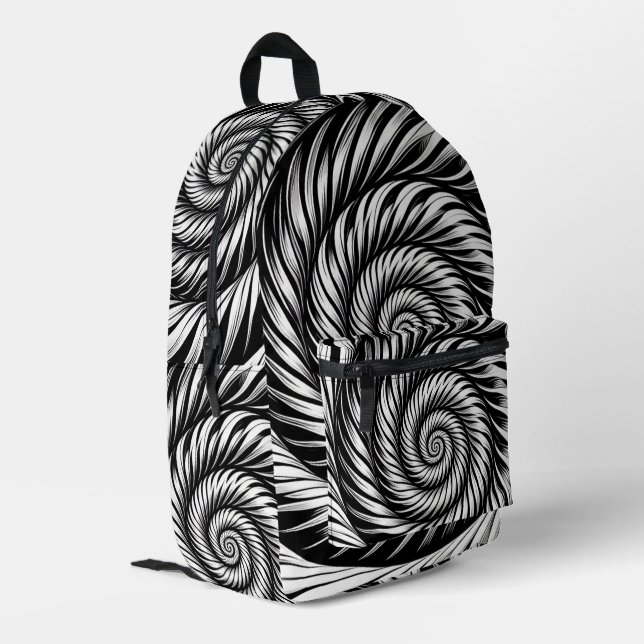 Backpack für zeitgemäßes Design Bedruckter Rucksack (Rückseitige Ecke links)