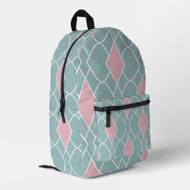 Backpack für zeitgemäßes Design Bedruckter Rucksack (Rückseitige Ecke links)