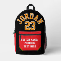 Backpack, Jersey Print Men's Uni
