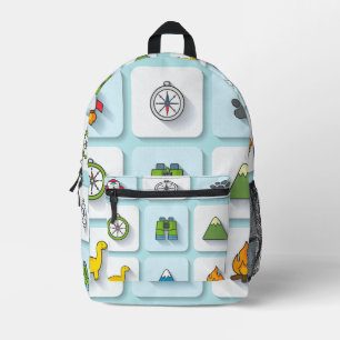 Backpack mit Mini Explorer Icons Bedruckter Rucksack