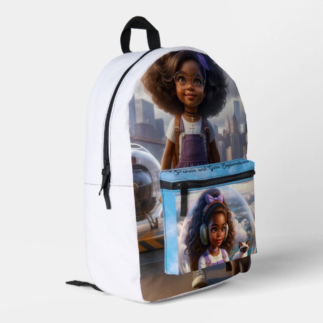 BACKPACK – Panola Adventures “Dream Big” Global Ex Bedruckter Rucksack (Rückseitige Ecke links)