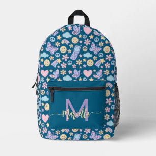 Backpack Pastel Ästhetisches Muster mit anfänglich Bedruckter Rucksack