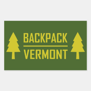 Backpack Vermont Rechteckiger Aufkleber