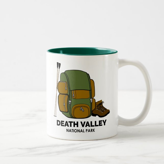 Backpack zum Death Valley National Park Zweifarbige Tasse (Rechts)