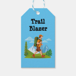 Backpacken Hiker Trail Blazer - Name anpassen Geschenkanhänger