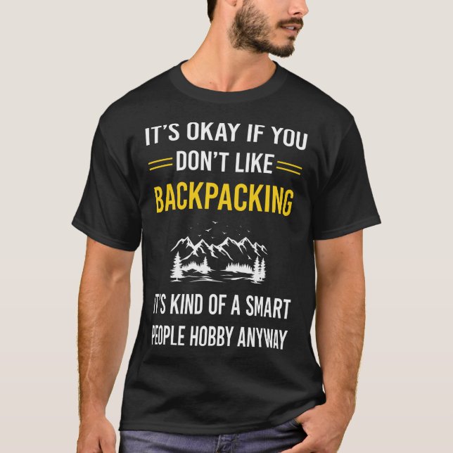 Backpacker-Backpacker für Smart People T-Shirt (Vorderseite)