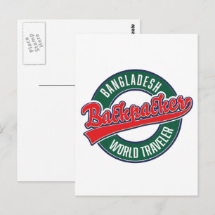 Backpacker Postkarte