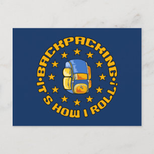 BACKPACKING Postcard - Anpassen Postkarte