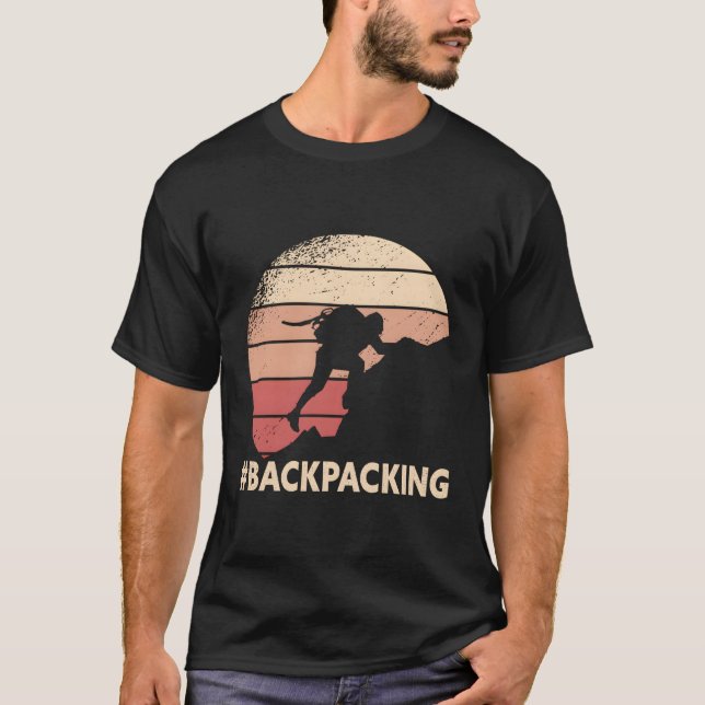 Backpackung Outdoor Camg Wanderrückpackung T-Shirt (Vorderseite)