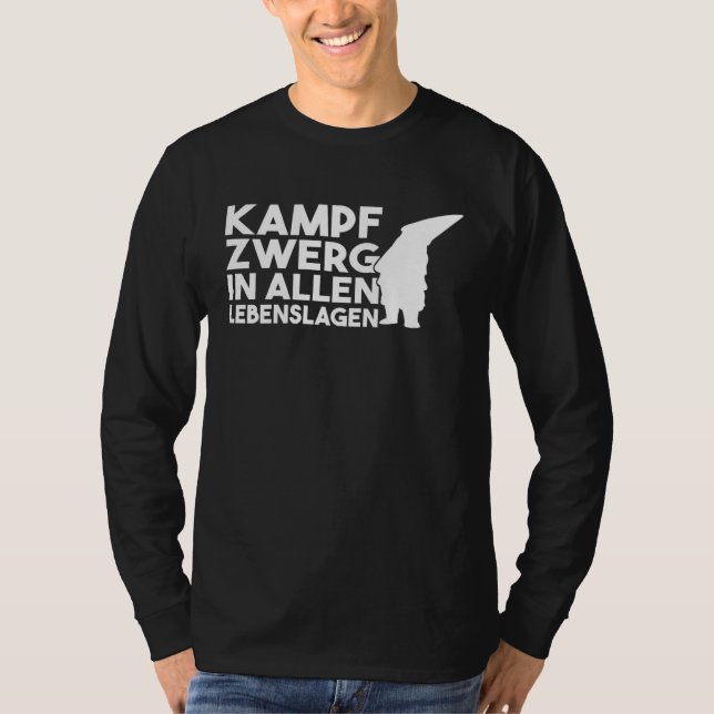 Backprint battle dwarf in all walks of life dwarf  T-Shirt (Vorderseite)