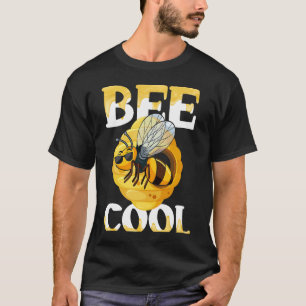 Backprint Bienen Cool Honig und Imker T-Shirt