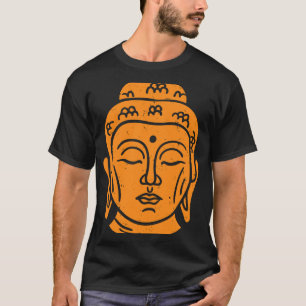 Backprint Buddha Kopf Buddhistische Weisheit T-Shirt