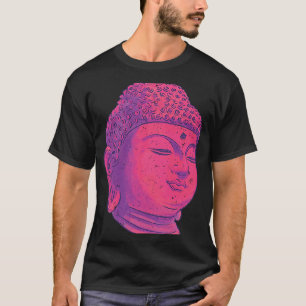 Backprint Buddha Kopf Heiligkeit und Chakra T-Shirt