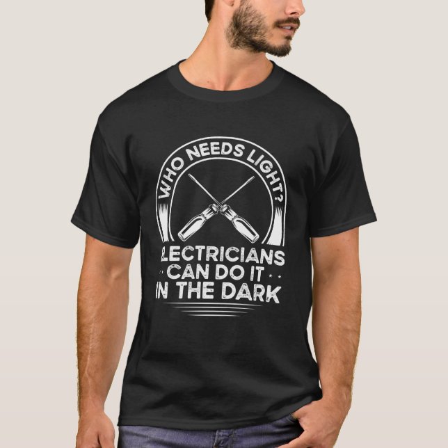 Backprint, der leichte Elektrizitätsversorger benö T-Shirt (Vorderseite)