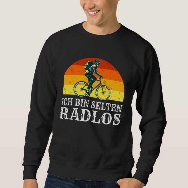 Backprint I m rarely a cyclist bike Sweatshirt (Vorderseite)