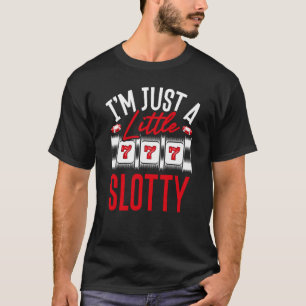 Backprint Ich bin nur eine kleine Slotmaschine T-Shirt