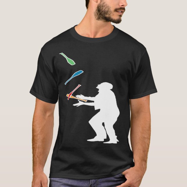 Backprint-Jongleur T-Shirt (Vorderseite)