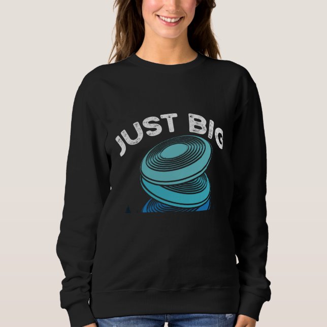 Backprint Just Big Discs Ultimate Frisbee Sweatshirt (Vorderseite)