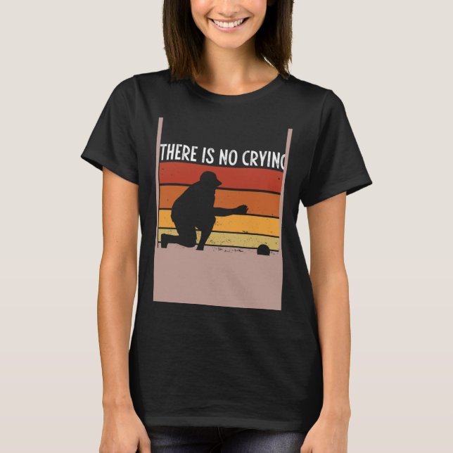 Backprint Kein Weinen beim Boccia-Ball T-Shirt (Vorderseite)