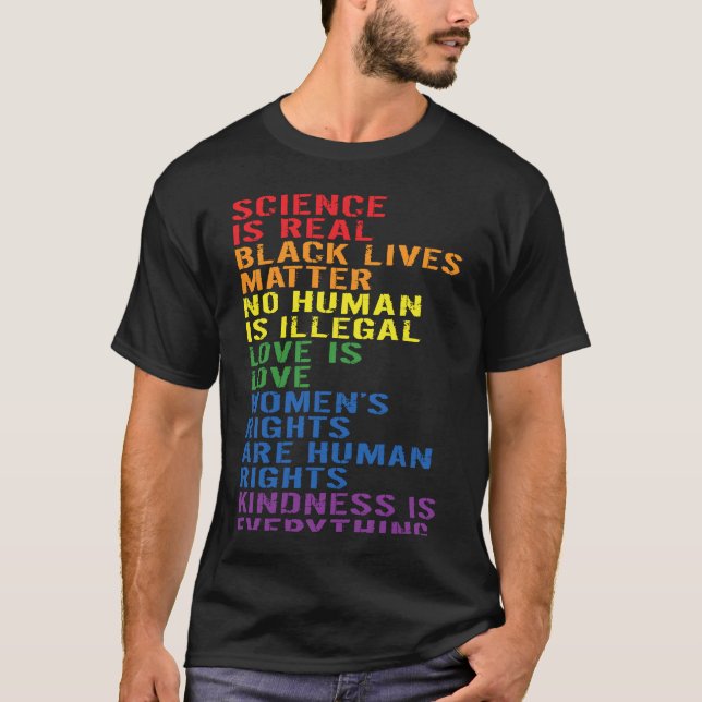 Backprint Kindness is everything LGBTQ+ Pride  1 T-Shirt (Vorderseite)