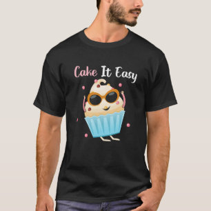 Backprint Kuchen Einfach Baker und Konditoreikutte T-Shirt