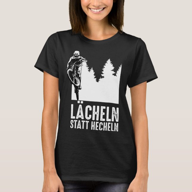 Backprint Lächeln statt E-Bikes und e T-Shirt (Vorderseite)