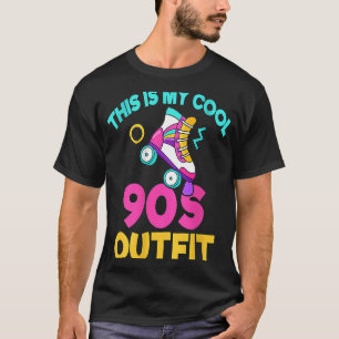 Backprint Lustige Dies ist mein cooles 90er-Outfit T-Shirt