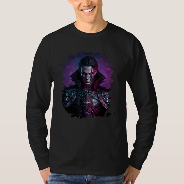Backprint Makes an epic vampire in a fantasy world T-Shirt (Vorderseite)