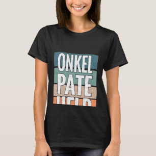 Backprint Onkel Pate Helden Pate Nichte und T-Shirt